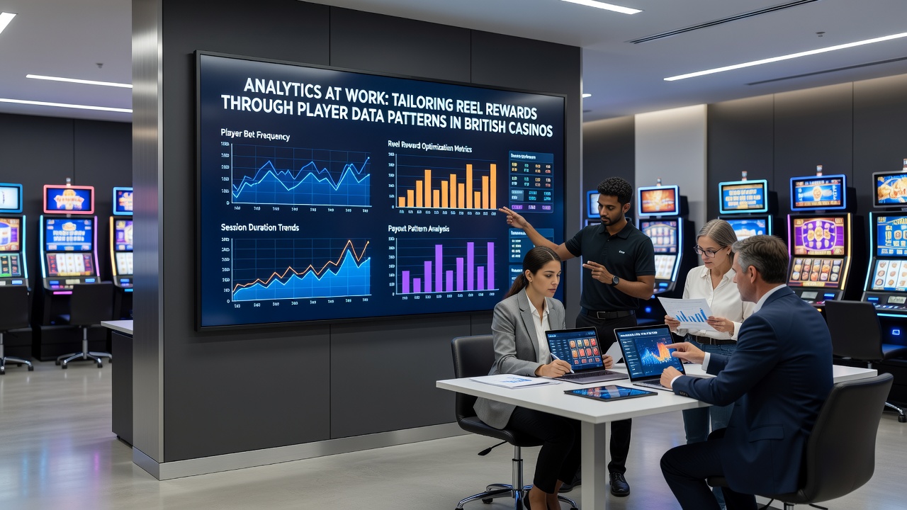 Analytics team reviewing player segmentation reports for tailored casino rewards